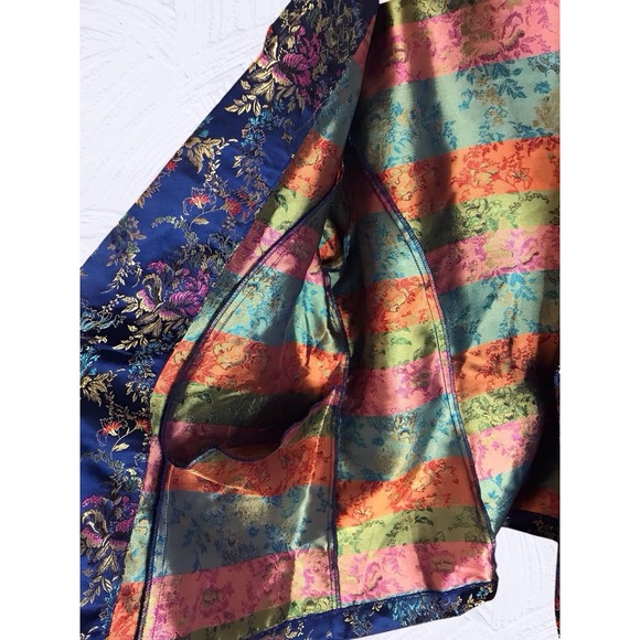 Vintage BFA Floral Asian Brocade Button Blazer Women's Size 20W Made In USA - Picture 5 of 5
